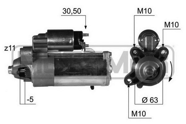 Starter Ford, Volvo 12V 2,2kW