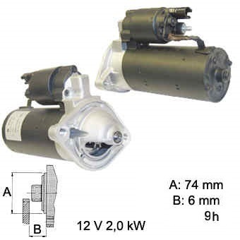 Starter TOYOTA 2KW
