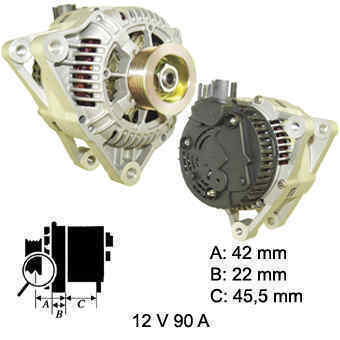 Generaator Citroen,Fiat,Peugeot 12V,80A