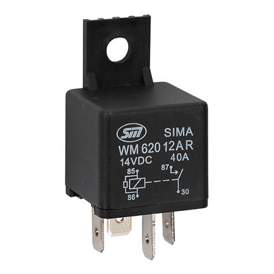 Relee 12V, 40A, takistiga