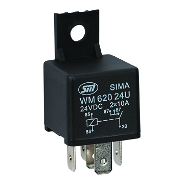 Relee 24V, 2X10A