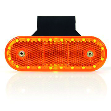 LED-ääretuli reflektoriga 12-24V (oranz)