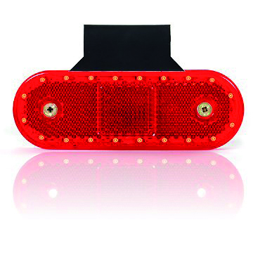 LED-ääretuli reflektoriga 12-24V (punane)