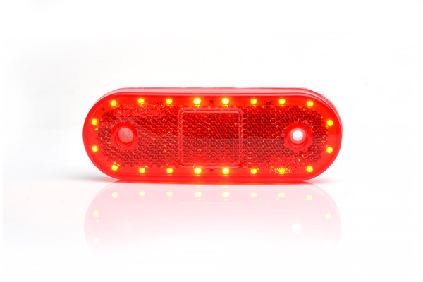 LED-ääretuli piduritulega 12-24V (punane)