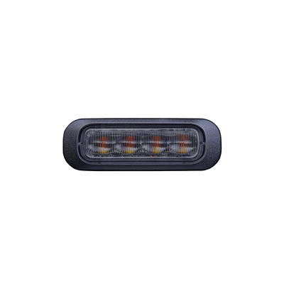LED-vilkur DARK KNIGHT (4 ledi) oranþ, tume klaas