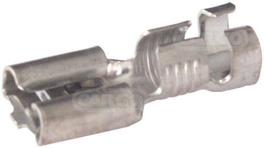 Klemm lapik 6,3mm 2,5-6mm2 valgevask (emane)