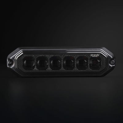 LED-vilkur DARK KNIGHT DUO (6 ledi, oranþ/valge)