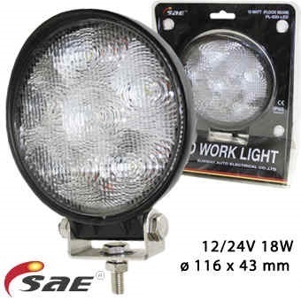 LED-töötuli 10-36V 18W 950lm